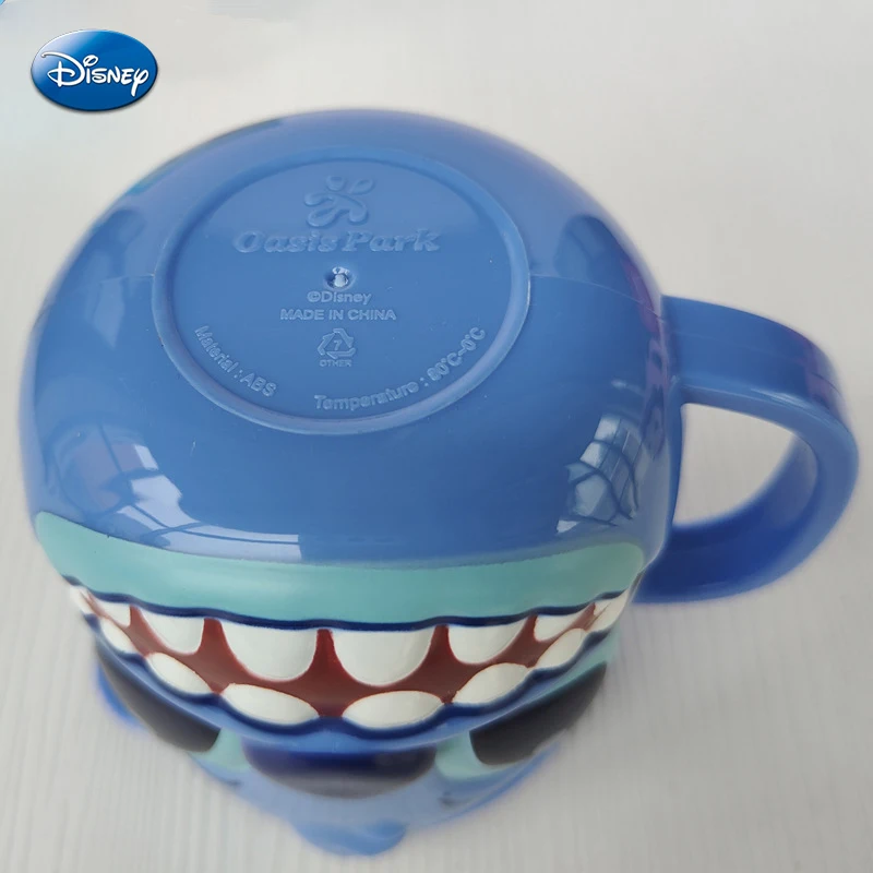 Copo infantil Disney com tampa, caneca de leite, Elsa congelada, desenhos animados 3D, copo escovador de boca, copo de água potável, mickey, ponto,