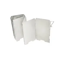 Outdoor Stove Wind Shield Camping Windscreen 9 Plates Foldable Gas Cookers Wind Deflectors Stove equipment Accessory tool 2