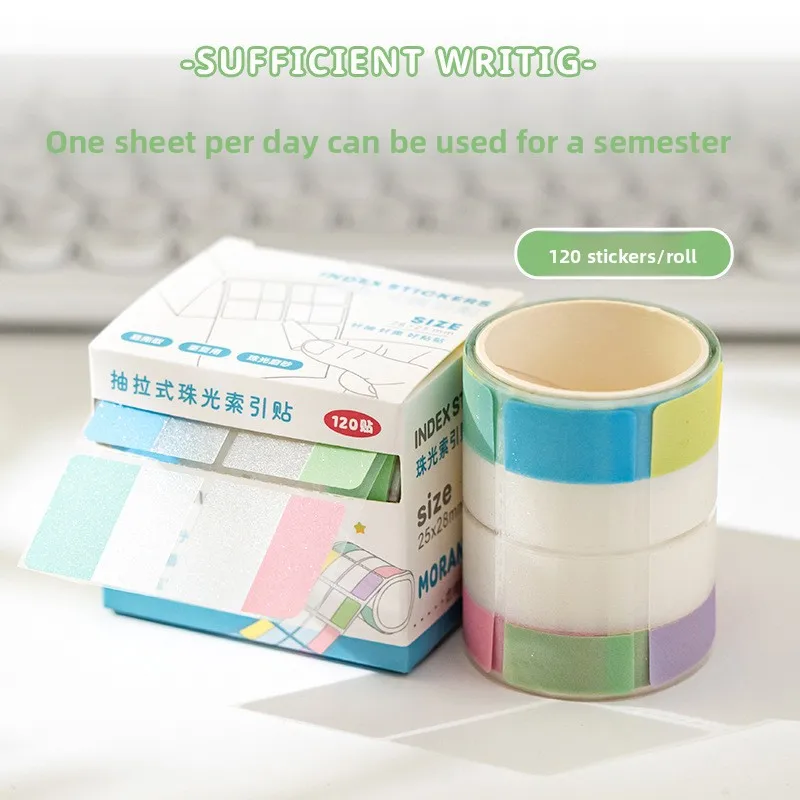 ملصق ملصق لاصق بمؤشر بيرليسسينت قابل للسحب، ملصق تصنيف مكتب الطالب، ملصق مذكرة الرسائل