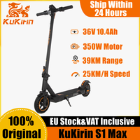 EU Stock KuKirin S1 Max Foldable Smart Electric Scooter 25KM/H Speed 350W Motor 36V 10.4Ah Battery 39KM Range Kickscooter