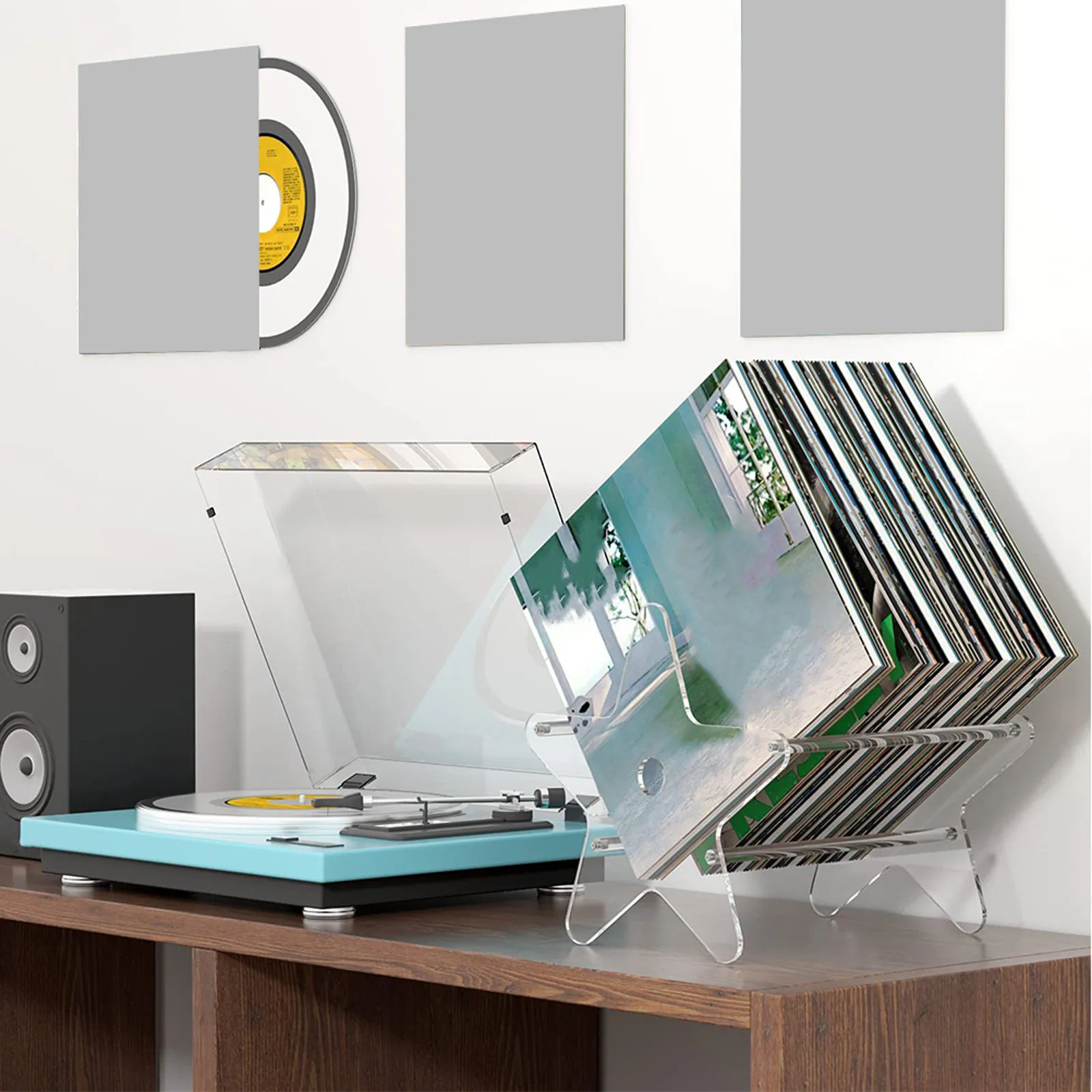 

1Pcs Star Design Acrylic Book Holder Transparent Display Rack for Books Records Files Desktop Organizer Minimalist Office Home