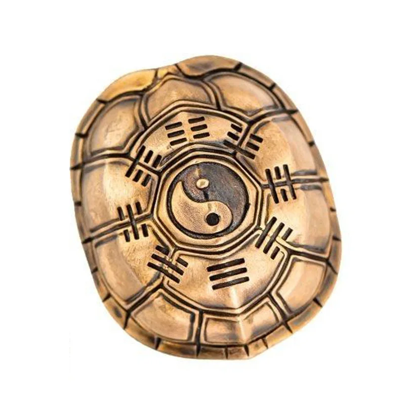 Taoist Divination Turtle Shell, Used For Fortune-Telling, A Three-Element -Held Ornament, A Zhouyi Bagua Accessory, A Hand-H
