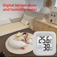 LCD Digital Thermometer Hygrometer Indoor Room Electronic Temperature Humidity Meter Sensor Gauge Weather Station For Home