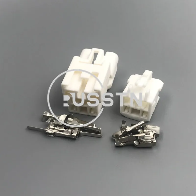 1 Set 4 Hole 2.2 Series Automotive Brake Light Wiring Harness Plastic Housing Socket AC Assembly For Honda 1300-3849 7283-1144