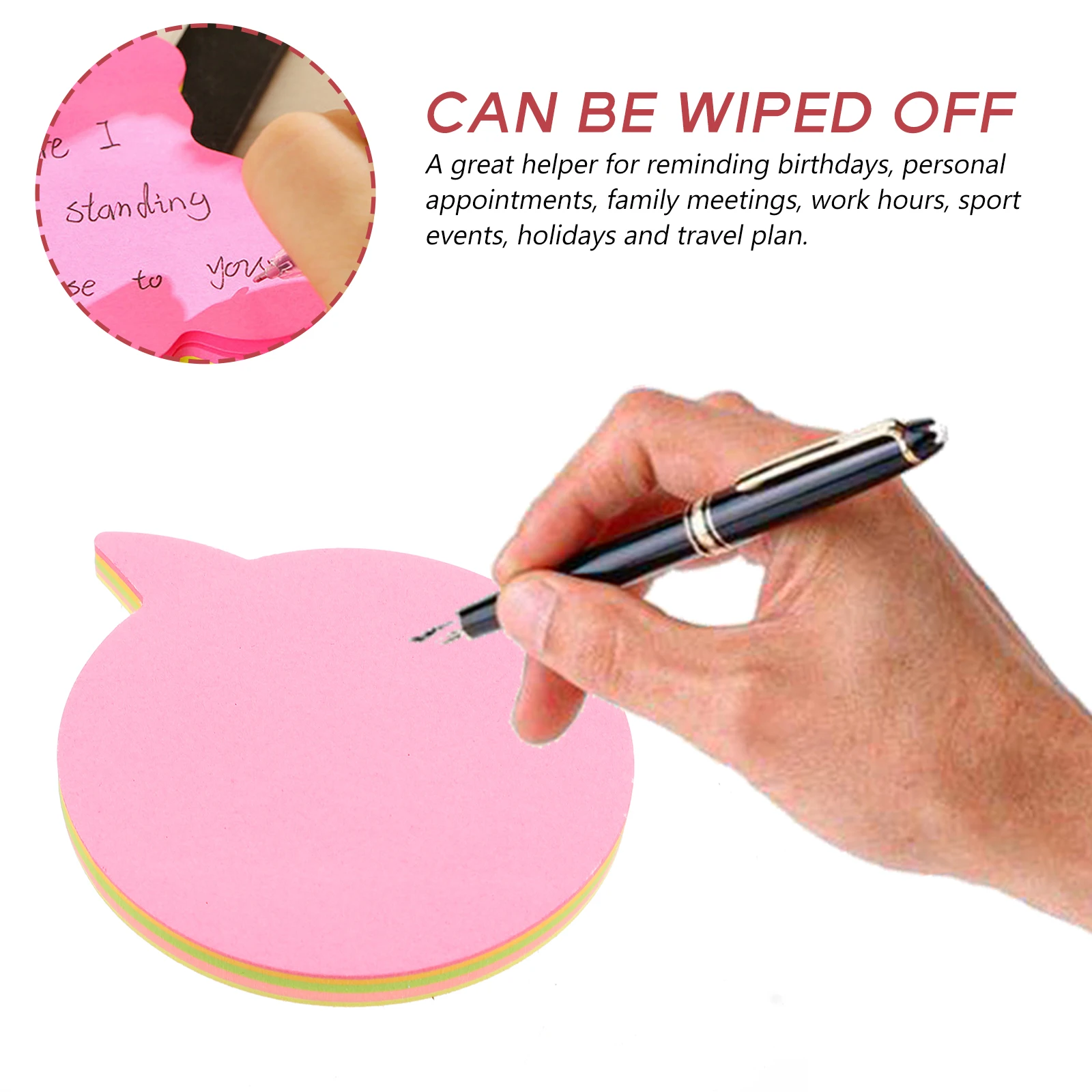 

16pcs Colorful Heart Shaped Sticky Premium Self-Adhesive Memo Pads Strong Adhesive Removable Notes For Office