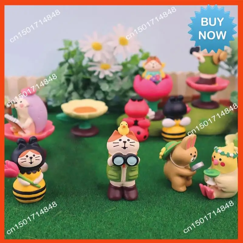 BISM مصغرة تماثيل راتينج تمثال لطيف الضفدع النحت للخارجية الجنية حديقة وديكور مكتب تمثال تمثال رائعتين