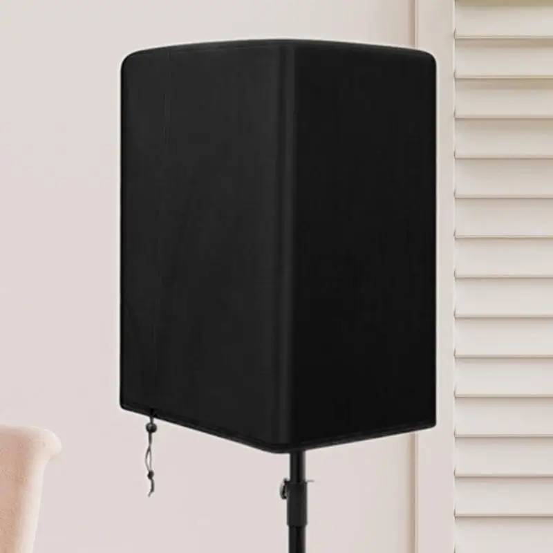 Oxford cloth speaker dust cover Multimedia metal audio cover Dust and waterproof protective cover black silver Oxford cloth