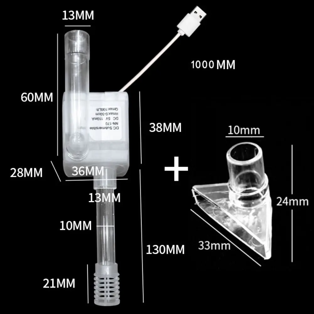 

Portable USB Small Submersible Pump Suction Cup Plastic Mini Water Pump 1W Ultra Quiet Water Fountain Pump Aquarium