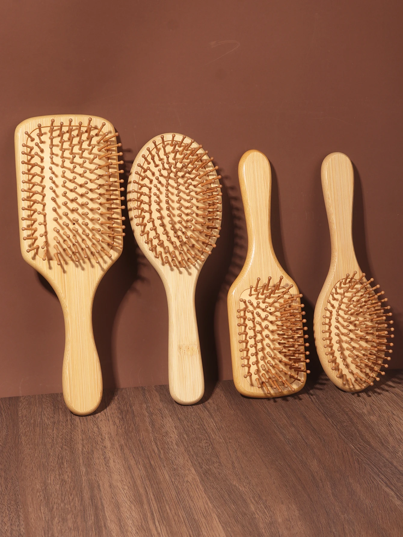 Wooden Hair Brush Professional Air Cushion Comb Scalp Massage Hair Brush For All Hair Types