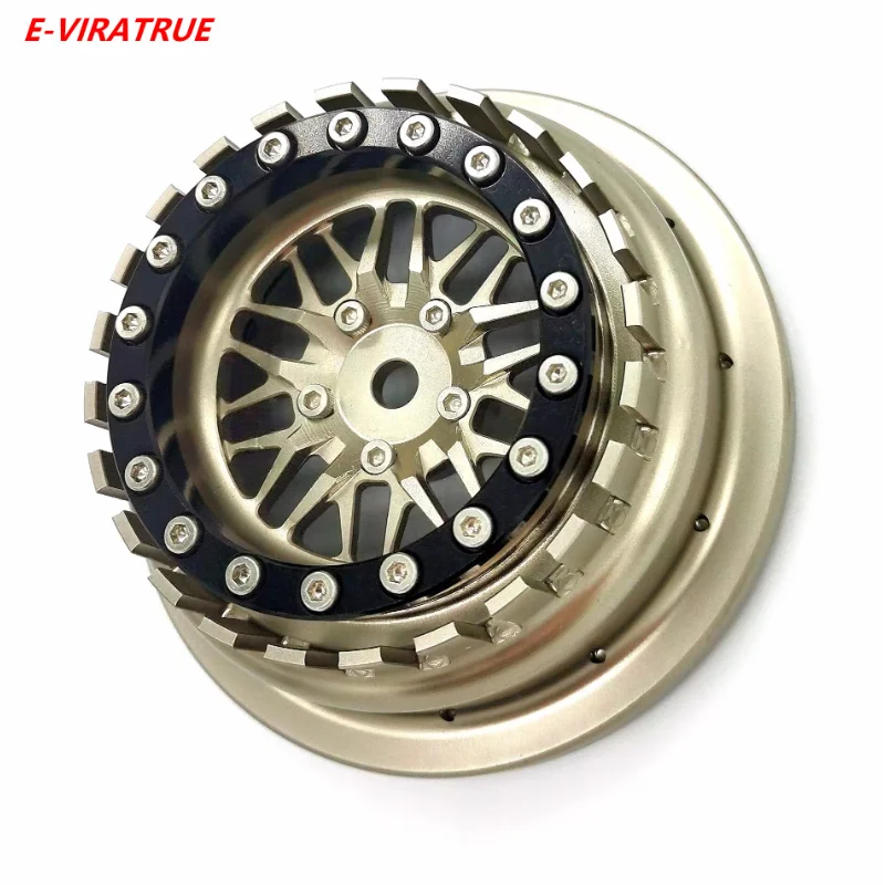 

E-VIRATRUE TRAXXAS Unlimited Desert Racer 1/7 CNC Aluminum wheel Titanium (1pcs)