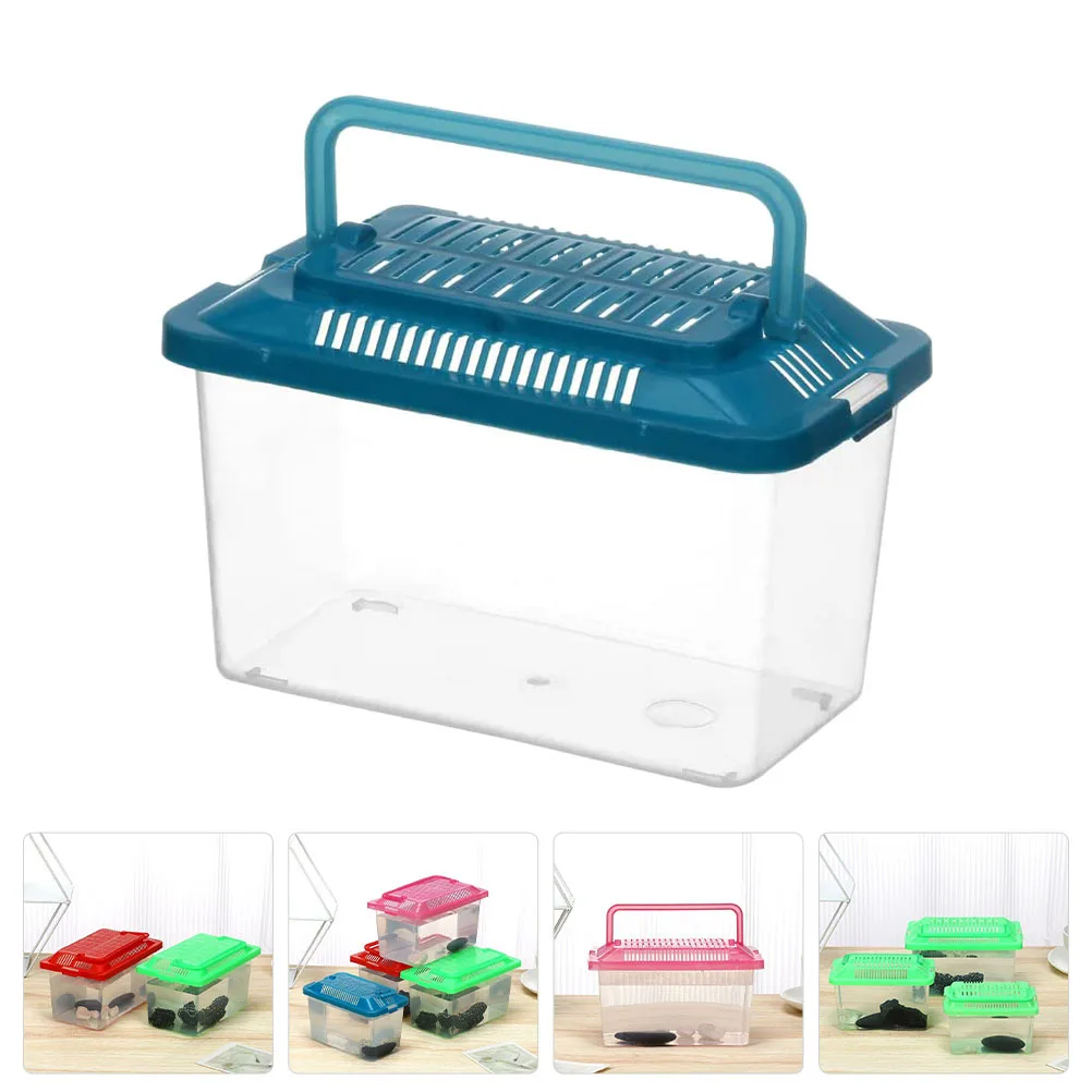 

Pet Transport Box Transparent Reptile Feeding Tank Portable Aquarium Lightweight Breeding Case For Turtle Fish Goldfish