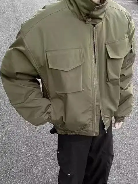 

Bomber Light Cavalry Workwear Jaet Men's Spring Autumn Cleanfit Premium ort Flight Jaet Loose Fit Youth Trend Windproof