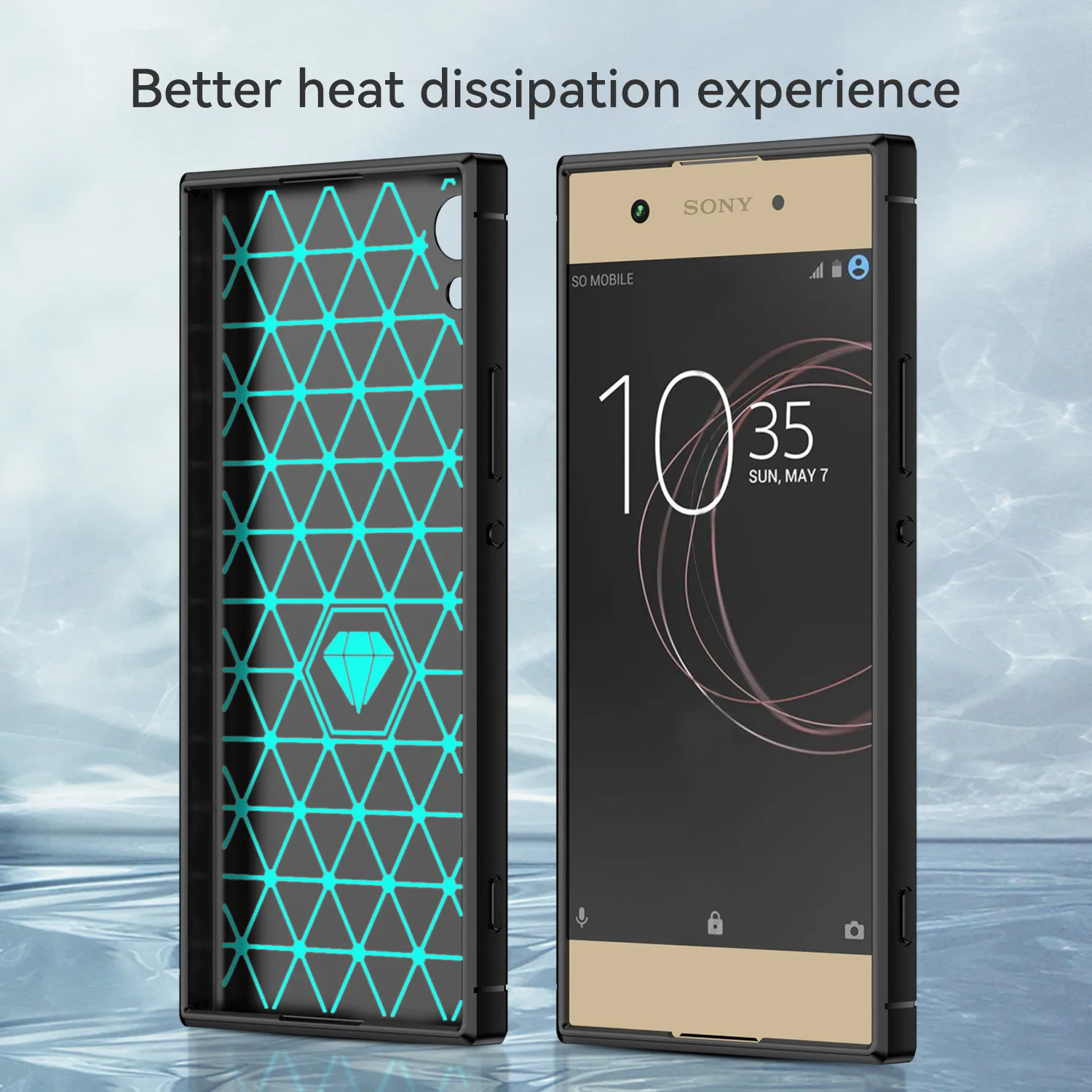 For Sony Xperia XA1 XA2 XA3 Ultra Plus L1 L2 L3 Pro-i Silicone Case Luxury Carbon Fiber Cover for Xperia XZ1 XZ2 Compact XZ3 XZ5