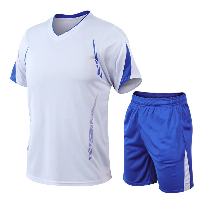 

2026New Mens Sets Quick Drying Running Loose Casual Sportswear Sports Suit Men's Summer Fitness Short Sleeved T-shirts Sets
