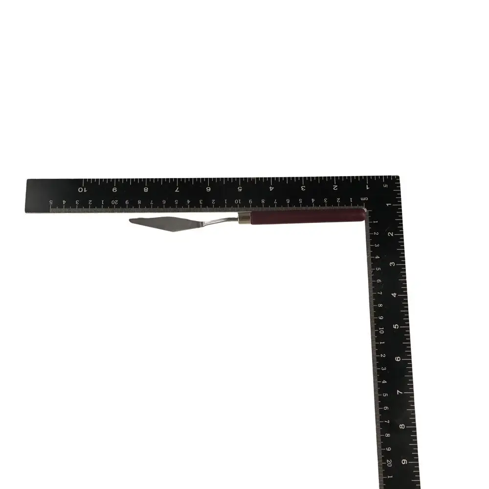 مكشطة طلاء زيتي من الأكريليك من الفولاذ المقاوم للصدأ لوحة عالية الجودة ملعقة الغواش لوحة ألوان خلط مكشطة الطالب