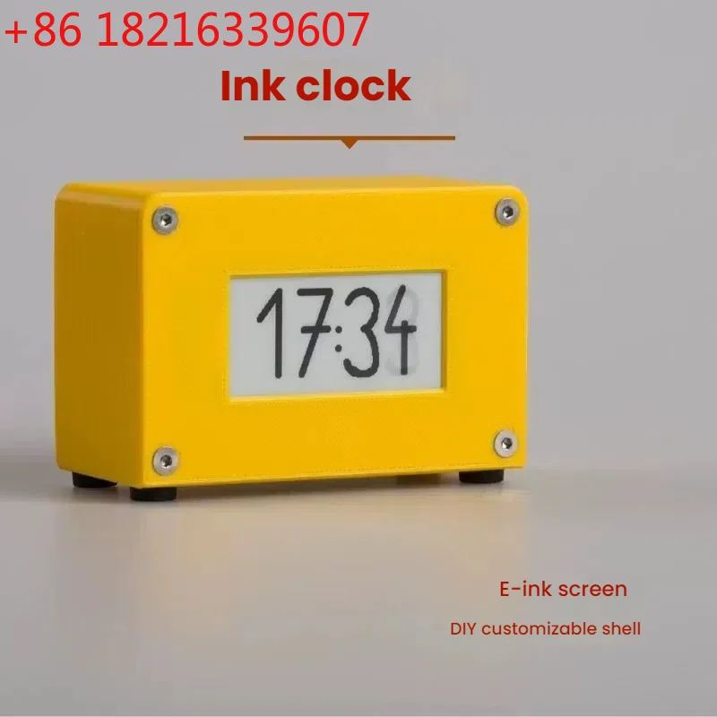 YAO Personalized Creative Ink Screen Temperature And Humidity Electronic Clock Bedside Alarm Clock