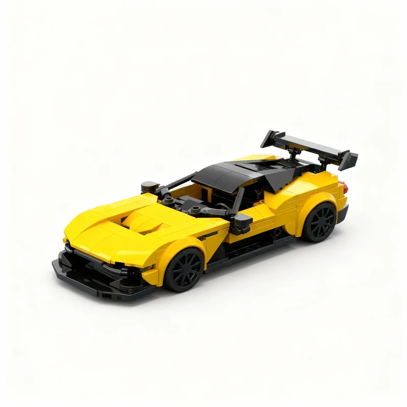 366pcs MOC City Champions Aston Martin Vulcan Model Building Blocks Construction Christmas Gifts Idea Education Brick Toys Kids