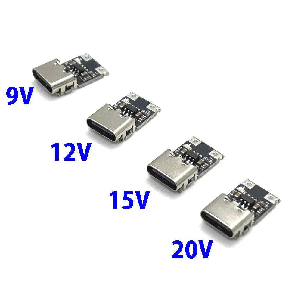 

1pcs PD decoy module PD 2 3.0 to DC DC trigger extension cable QC4 charger 9V 12V 15V 20V LDE Fast Charge