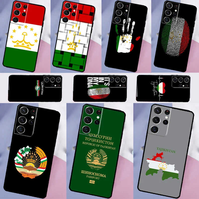 Tajikistan Flag Case For Samsung Galaxy S23 S22 Plus S21 Ultra Note 20 S8 S9 S10 Note 10 Plus S20 FE Coque