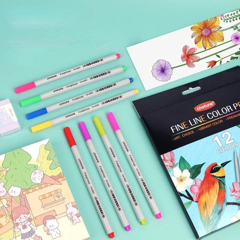 

Colorful Line Drawing Pen Suit Water-based Color Needle Pen Line Drawing Design Watercolor Pen Fine Art