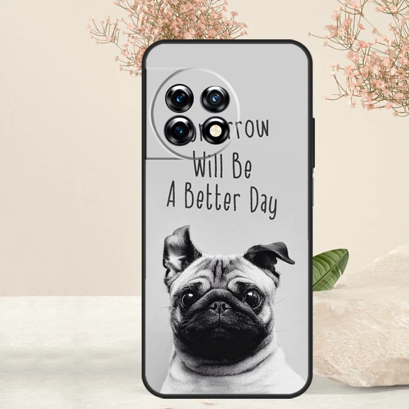 CUTE PUPPY PUG DOG MOPS Case For OnePlus 12 11 9 10 Pro 10R 8T 10T 12R OnePlus Nord CE 3 2 Lite N30 N20 N10 Cover