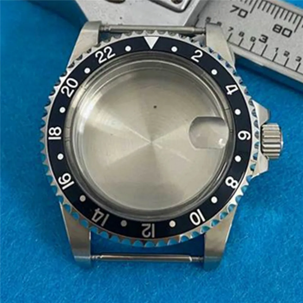 NH35 Retro Magnifying Glass 39.5MM Stainless Steel NH35 Watch Case for NH35 NH36 Mechanical Movement