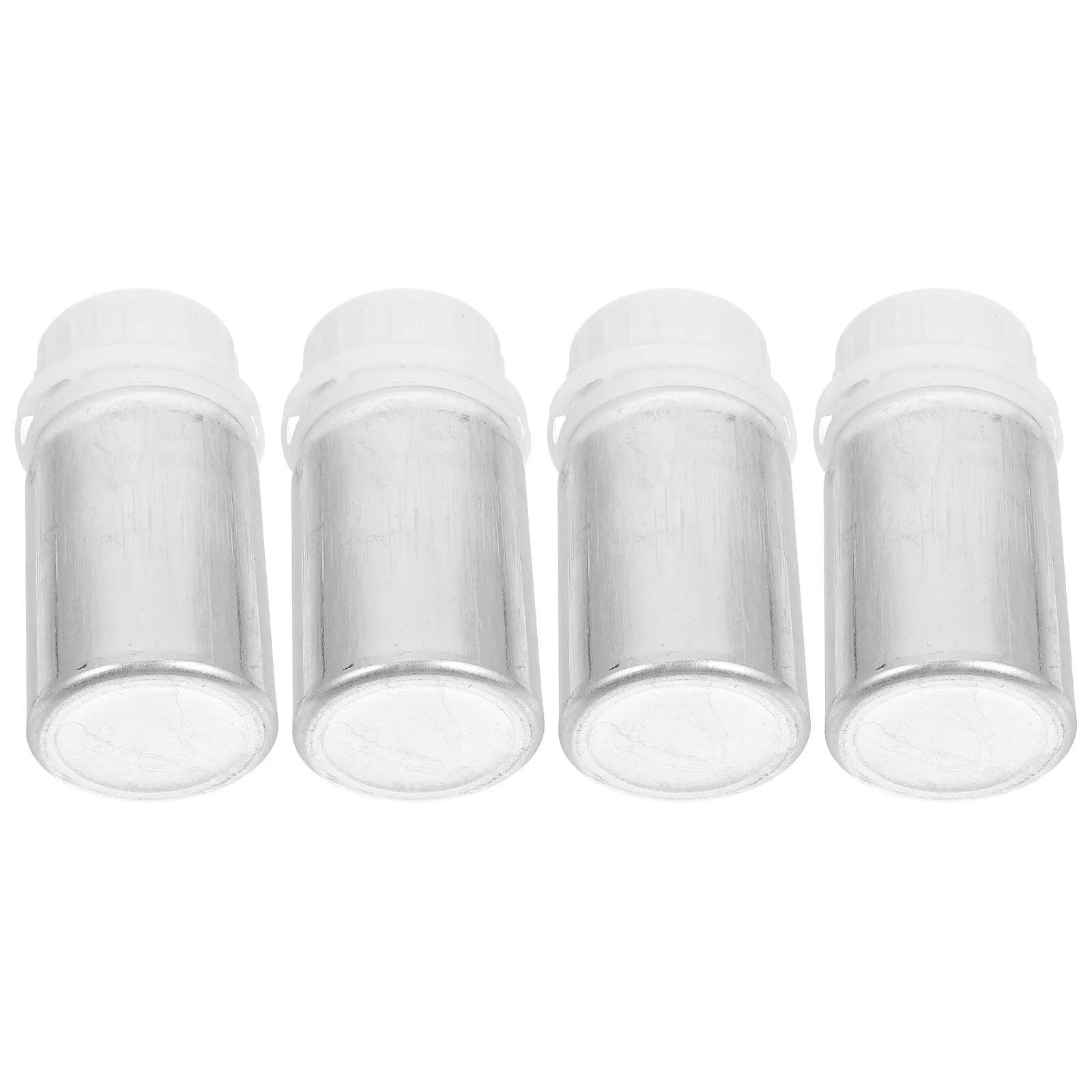 

4pcs 50ML Aluminum Bottle Sample Vial Chemical Container Metal Lab Plastic Storage Empty Reagent Bottles Liquid Bottle