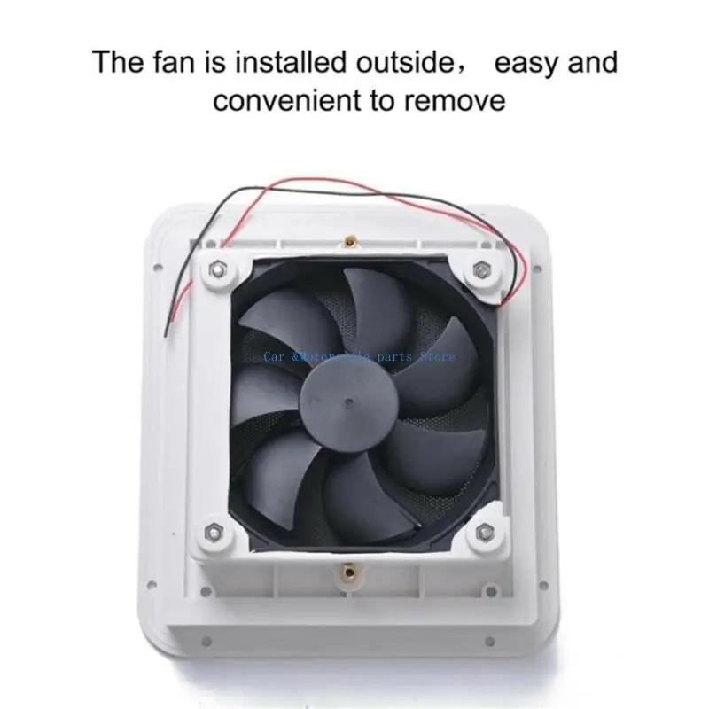 Y9UC Trailer Side Mount Ventilation Blower 12V 4.8W Quiet Exhaust Fan For Yacht Motorhome Boat Bathroom Kitchen Installation