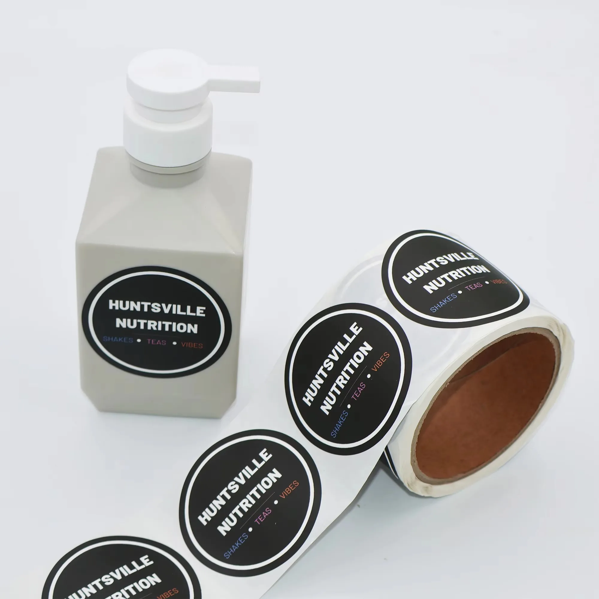 ملصقات مستديرة مخصصة | ملصقات الفينيل المقاومة للماء | لفة ملصق الشعار الخاص #1