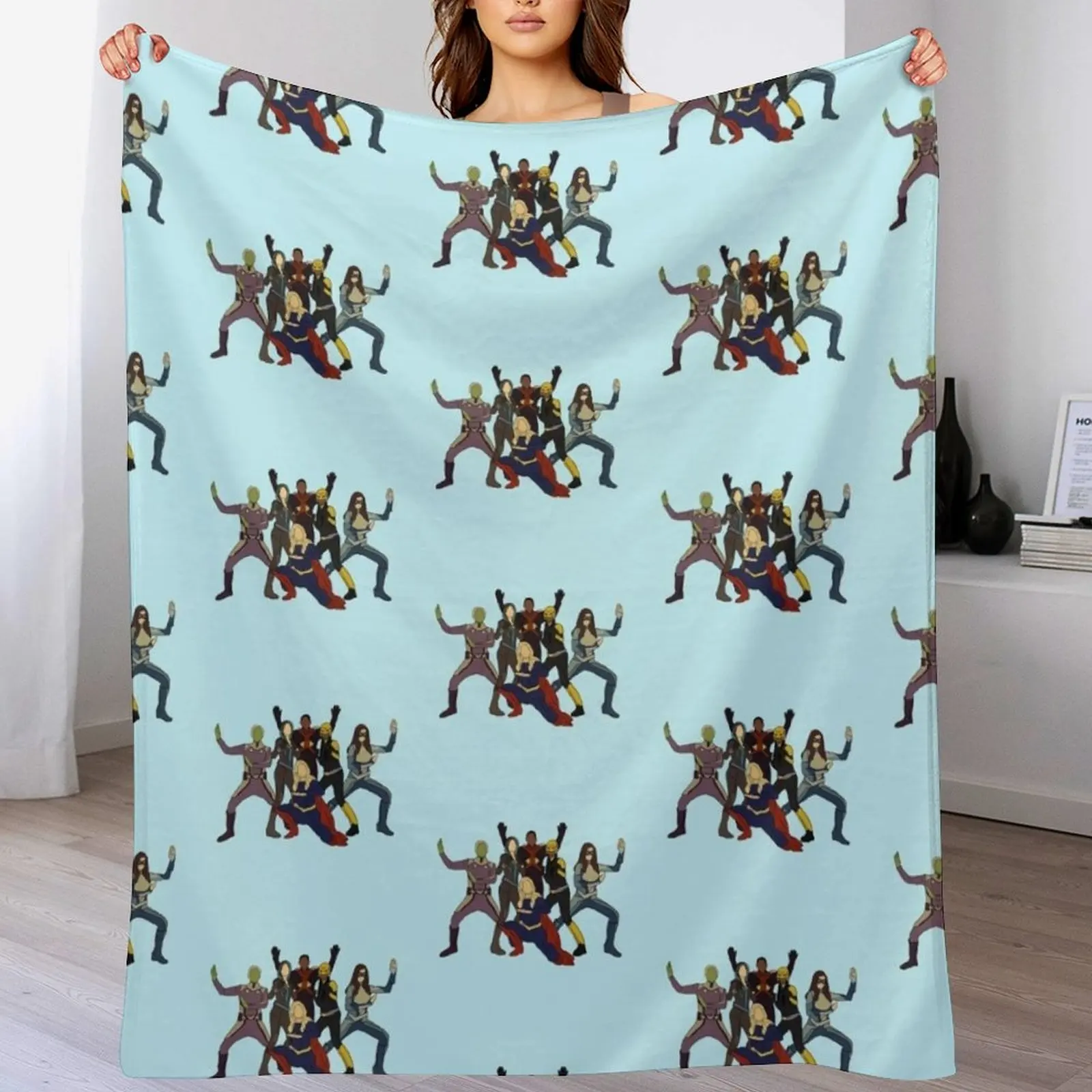 

Superfriends final season Throw Blanket Soft Bedroom Blanket for Night Sleeping