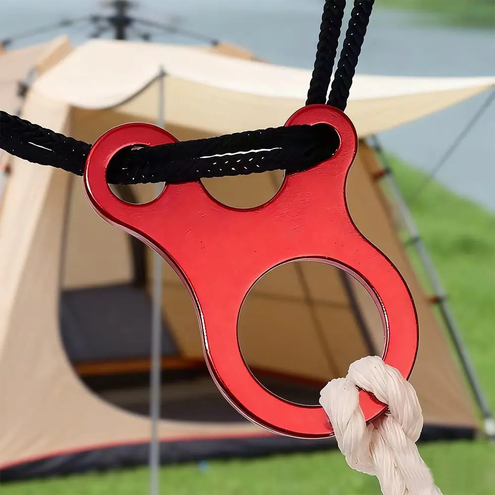 10/15Pcs  Guyline Cord Adjuster Rope Tensioner Tent Guy Line Paracord Tightener Loop Alien Aluminum Alloy for Camping Hiking