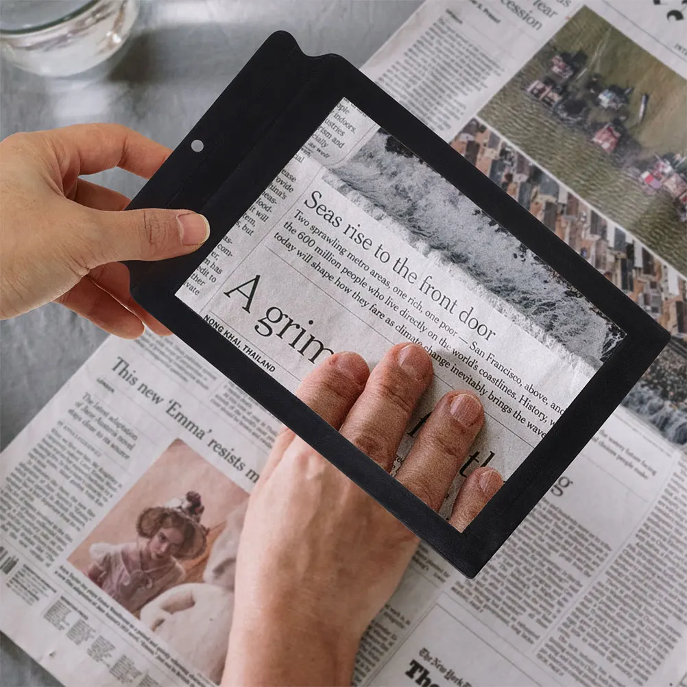 

3Pcs Premium Handheld Reading Magnifier for Low Vision Easy to Use Portable Page Magnifier