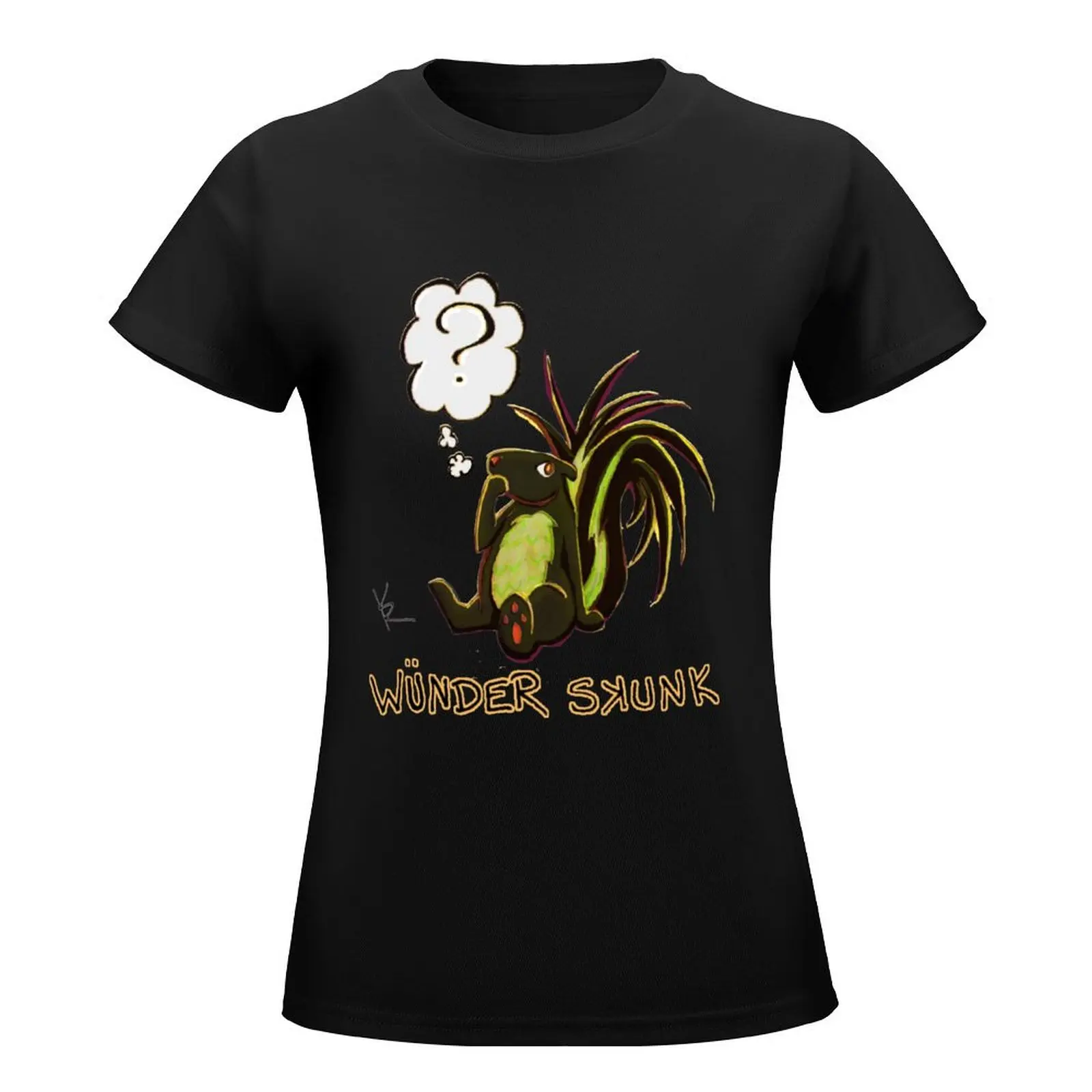 wunder skunk T-Shirt anime clothes korean fashion plus size tops summer blouses woman 2024