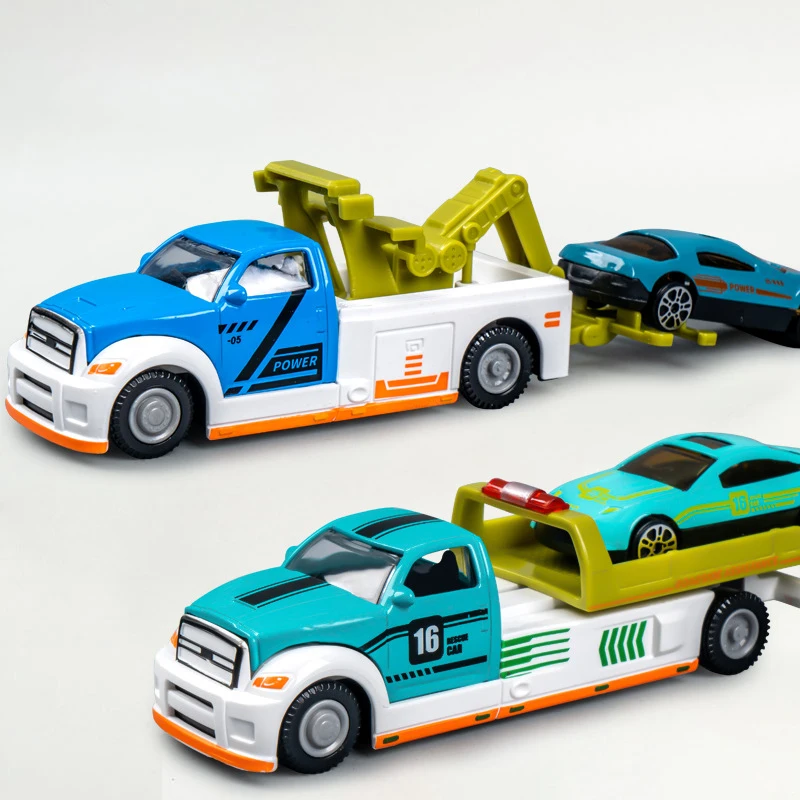 

Игрушки-прицепы из сплава, имитация городской дороги, спасательная машина, игрушка для детей, прицеп для мальчиков, грузовик, вертолет, модель спортивного автомобиля, инерционный привод