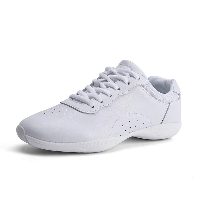 Marwoo cheerleading shoes Children's dance shoes Competitive aerobics shoes Fitness shoes Women's white jazz sports shoes J0010