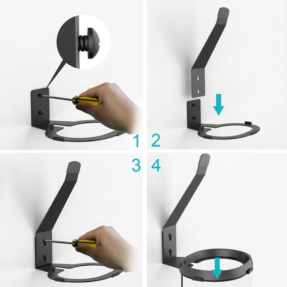 Speaker Wall Mount Holder Metal Fixed Bracket Base For Sonos Move2/move1 Speakers Space-Saving Storage Stand Accessories