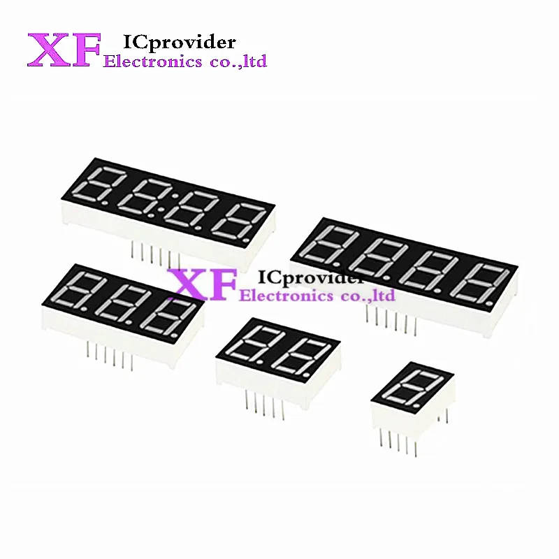 2pcs 0.8inch LED display 7 Segment 1 Bit/2 Bit/3 Bit/4 Bit Digit Tube Red Common Cathode / Anode Digital 0.8 inch led 7segment