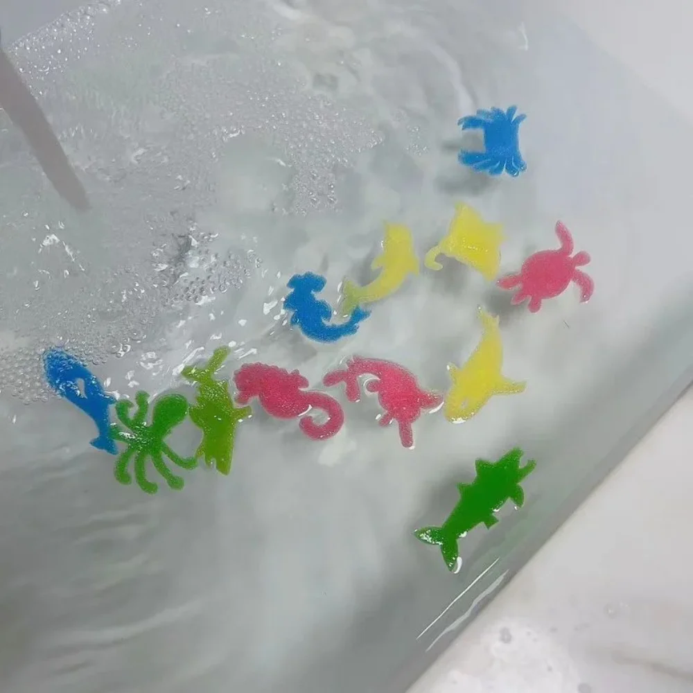 Juguete de baño con cápsula de remojo, juguetes de expansión de unicornio, dinosaurio, sirena, Bola de Gel, animales pequeños, juguete Fidget