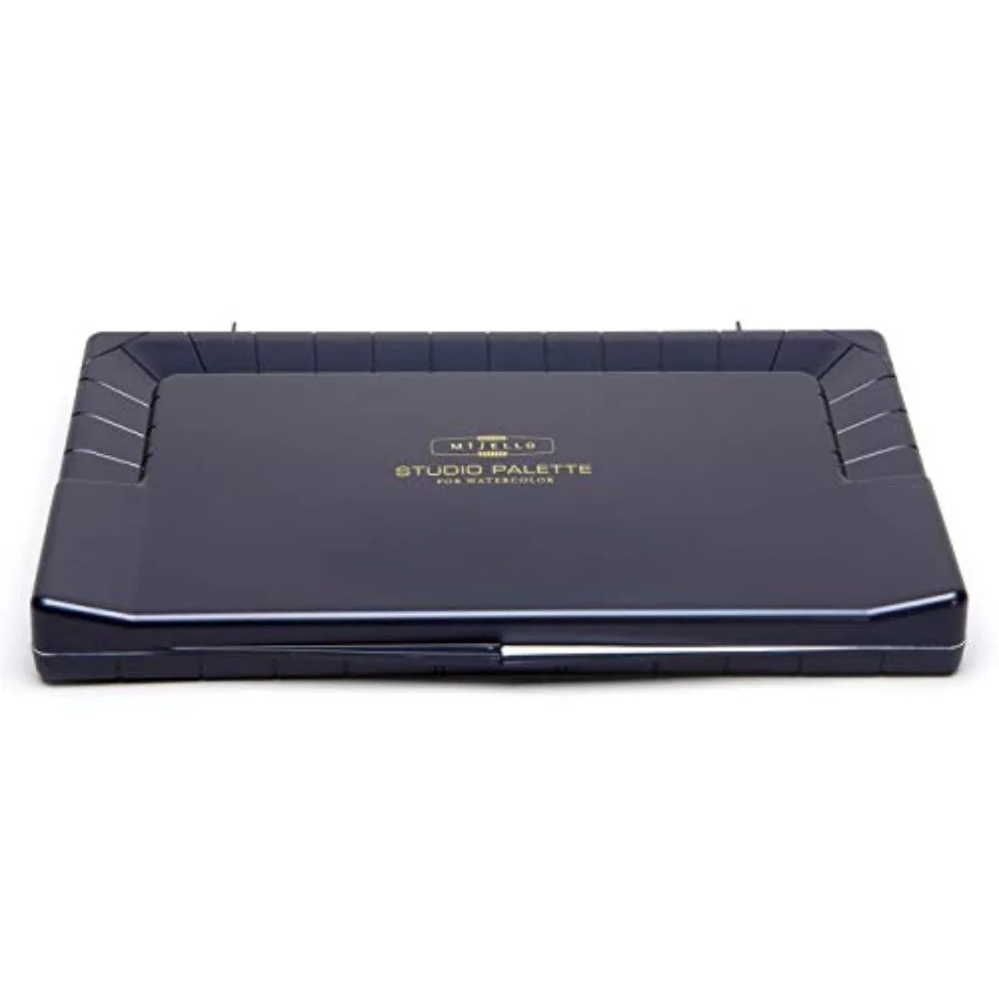 

Studio Watercolor Palette, 55 Paint Wells, Blue, Foam Dauber Included, 14.4" X 1.5" X 9.13", 1 Each MWP-3055