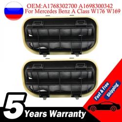 1Pc/2Pcs Trunk Bumper Ventilation Slot Fan Flap A1768302700 A1698300342 For Mercedes Benz A Class W176 W169 CLA 117 X117 GLA