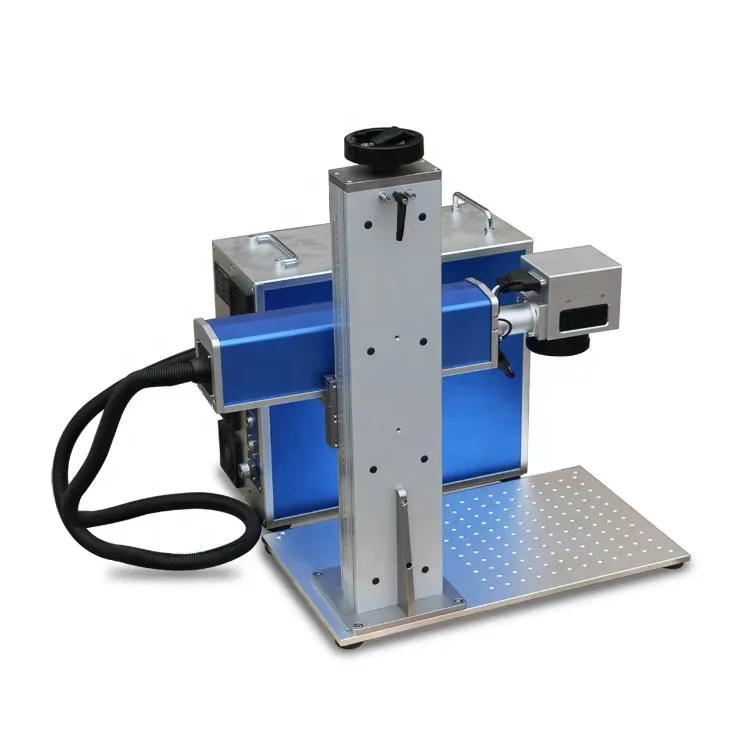 20W Desktop Jewelry/gold/ring Fiber Laser Marking Machine/fiber Laser Stainless Steel Marking Machine with The Rotary Device