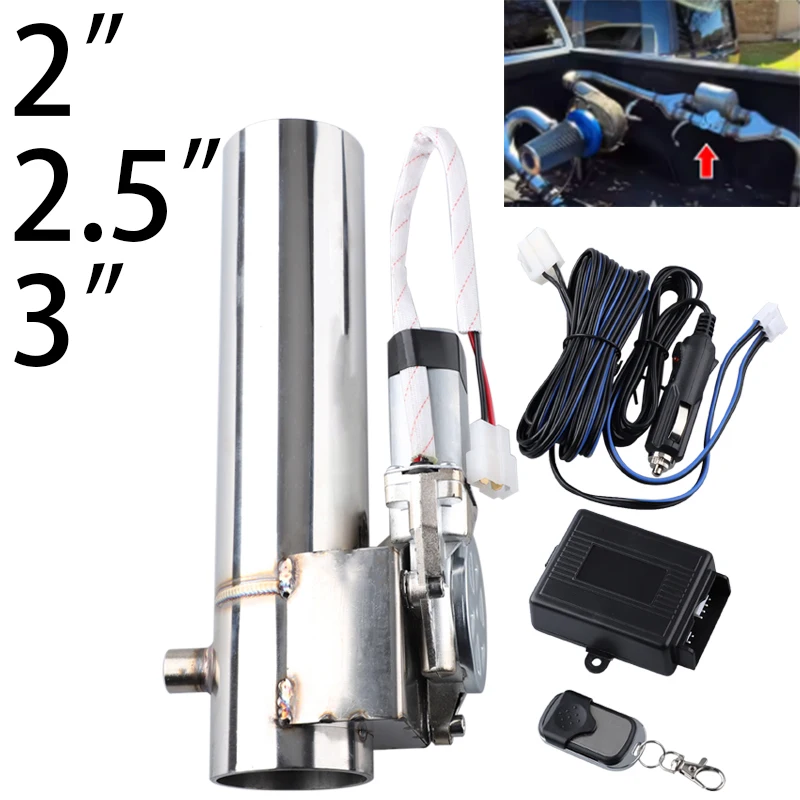 

2 "2,5" 3" выпускной регулирующий клапан выхлопная труба электрическая выхлопная труба электрический вырез с дистанционным управлением оптовый клапан