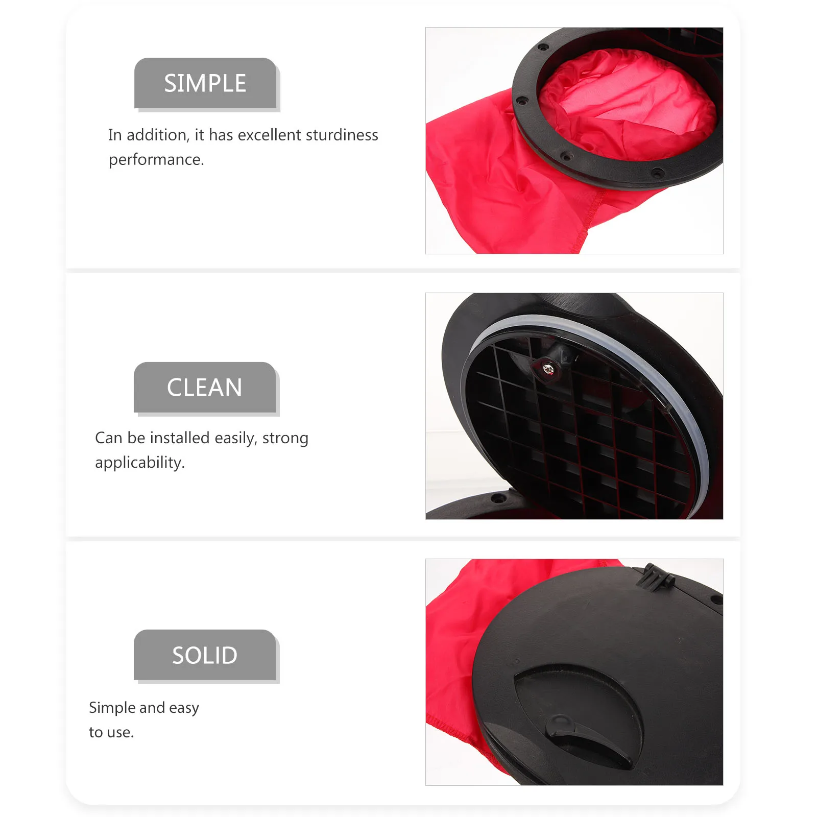 

6 inch Waterproof Hatch Cover Kayak Deck Plate Sealing Bucket Durable Cabin Opening Marine Accessories Boat Hatch Lid