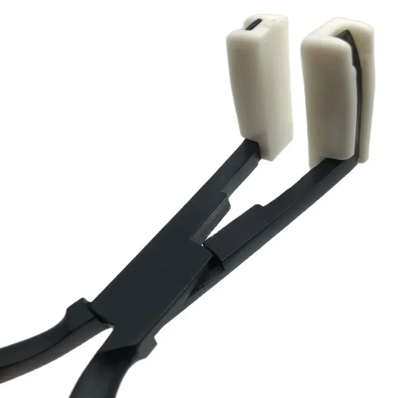 Alat Tang Ekstensi Rambut Pita Pinset 7 Inci untuk Set Tang Ekstensi Rambut Baja Nanoring untuk Menghilangkan Pita Pada Ekstensi Rambut