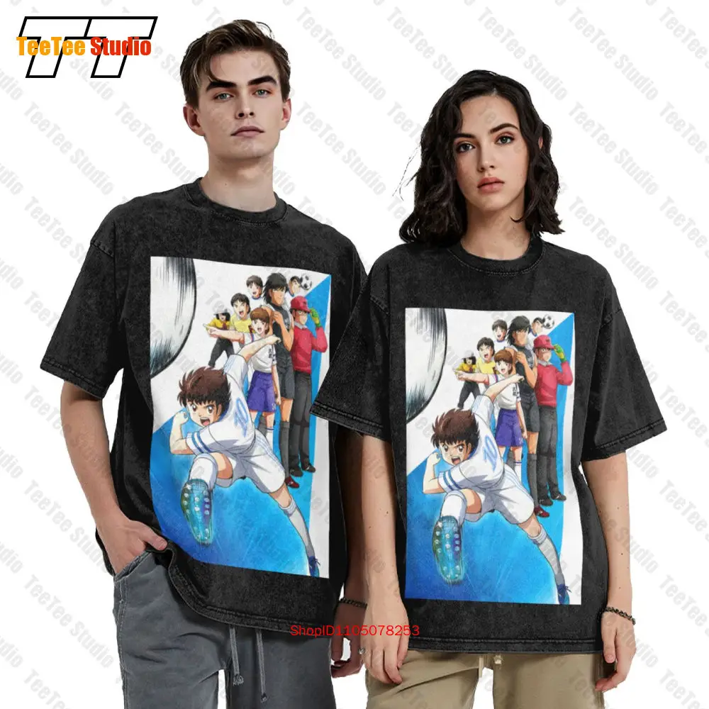 Holly E Benji Captain Tsubasa Cartone Calcio Vintage Oversized T-Shirt 0SGQ