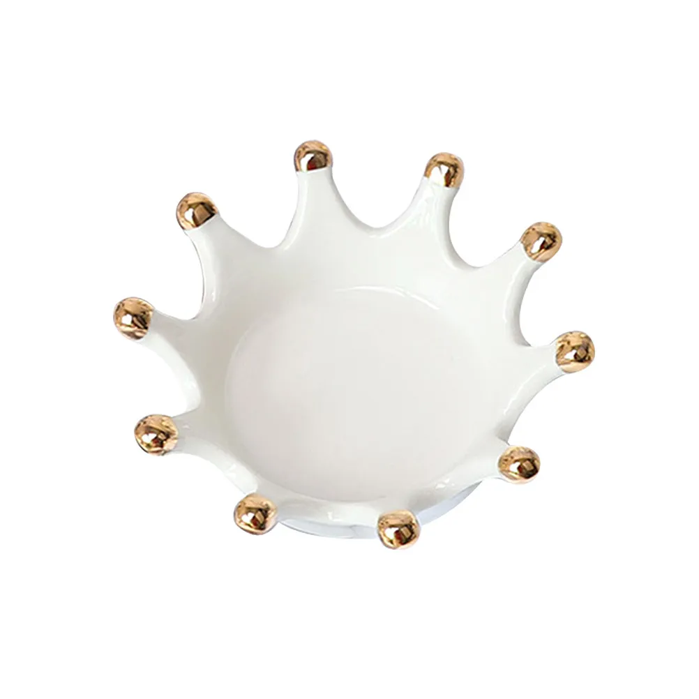 

Керамическая подставка для украшений в форме короны, премиум-класса, для хранения колец и ожерелий, демонстрационная подставка, подарок на свадьбу, день рождения, для дома