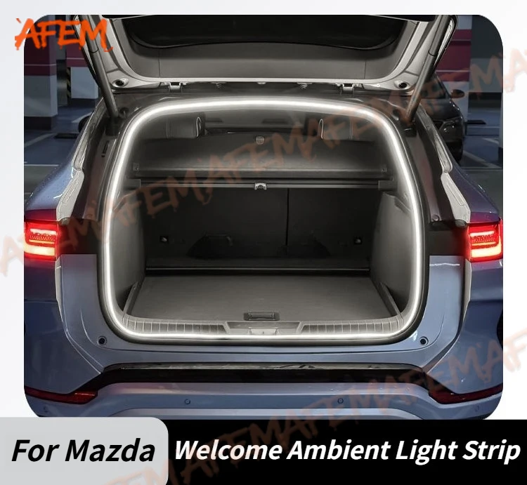 For 2025 Mazda EZ6 EZ60 CX30 Trunk Flowing Ambient Light Strip Welcome Waterfall Cargo Illumination Enhanced Entry Experience
