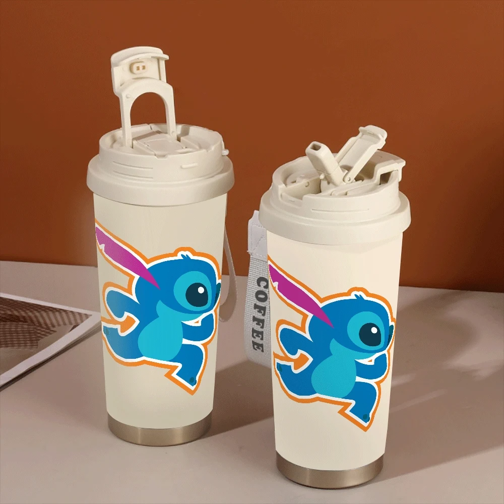 

Stitch Series Water Cups 304 Stainless Portable Hildren Adults Portable Student Water Cup Lilo Stitch Anime School