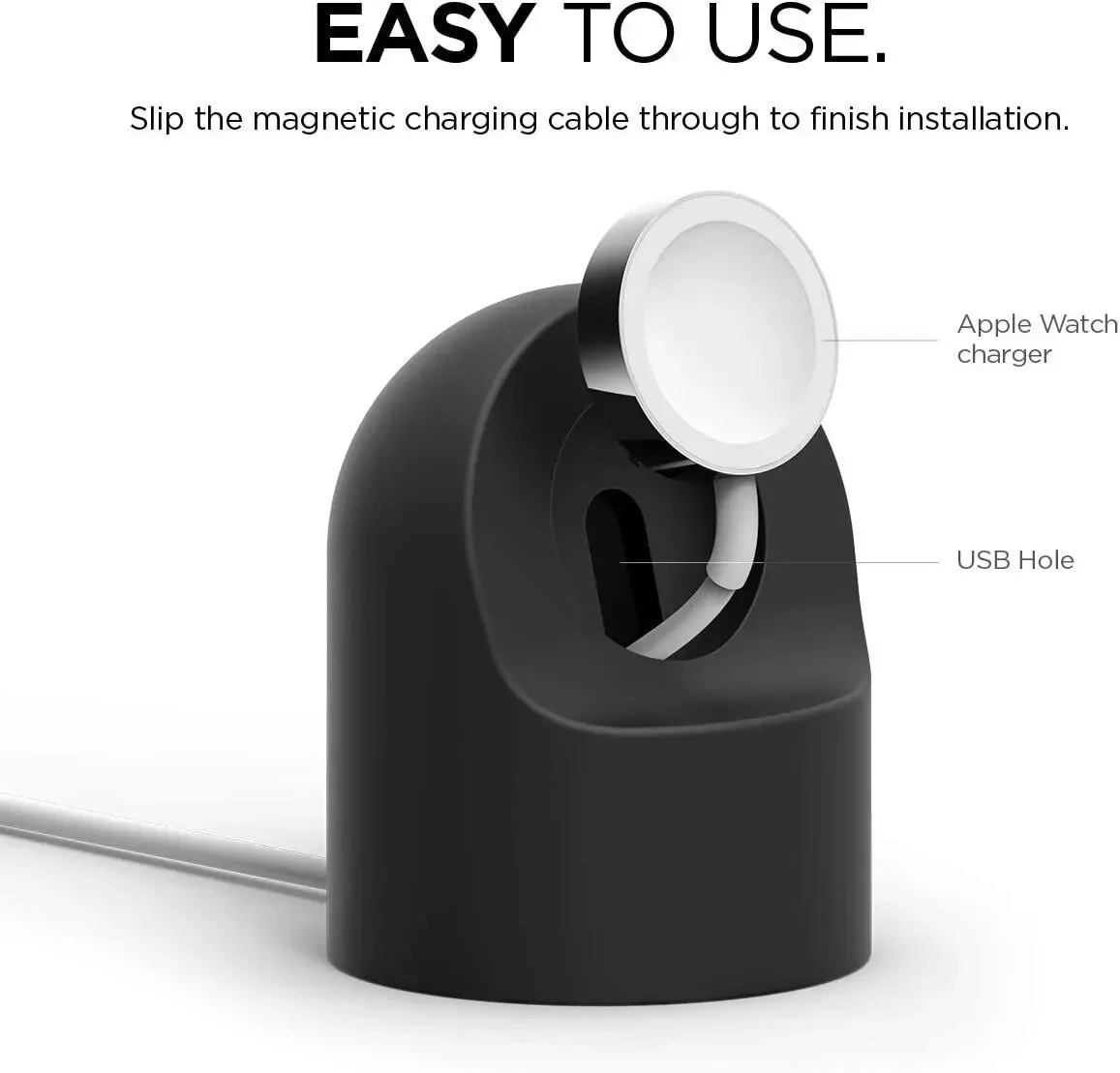 حامل شاحن لساعة أبل سلسلة 9 8 Ultra 7 6 5 SE 4 3 2 شاحن قاعدة تثبيت شاحن حامل كابل شحن Iwatch