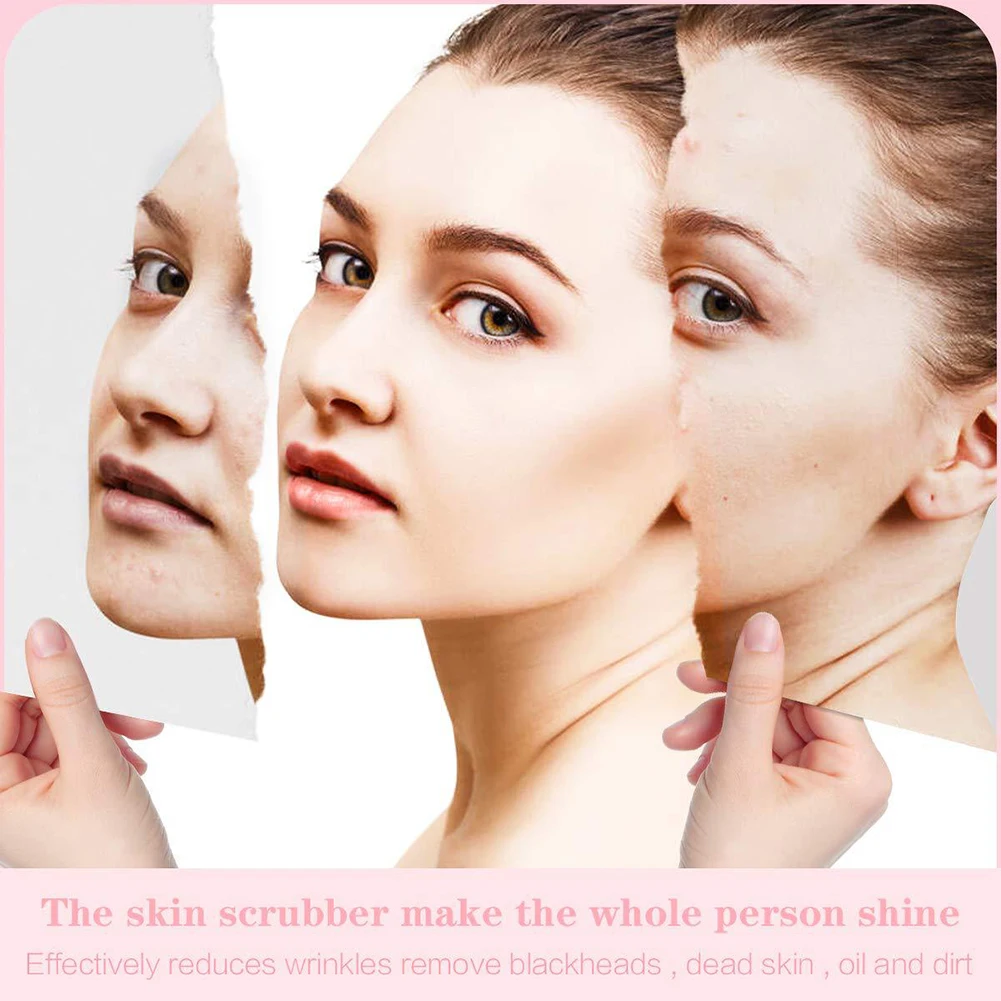 超音波フェイシャルスキンスクラバー女性女の子のための優しく効果的な洗顔ツールプレゼント